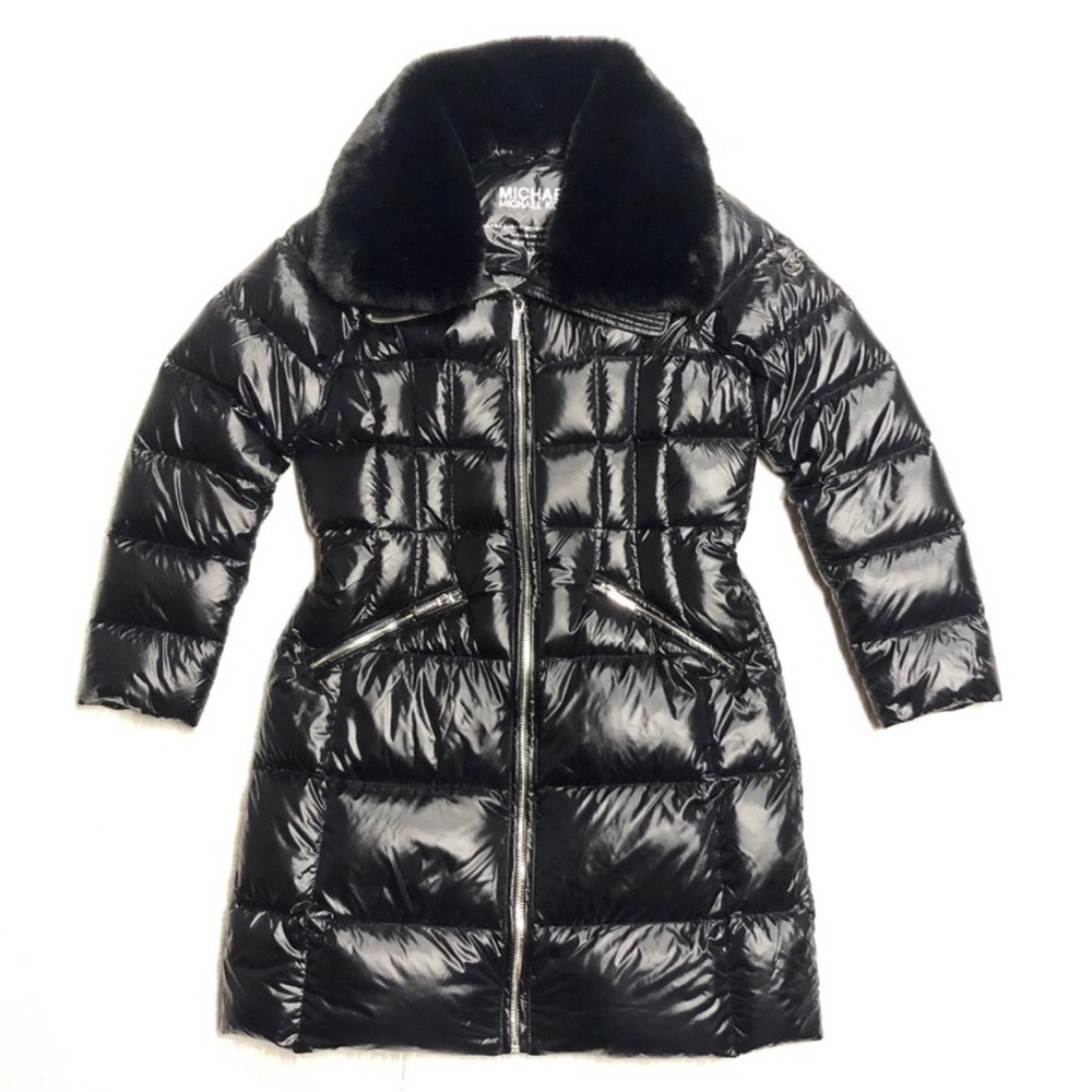Michael Kors glossy down puffer parka